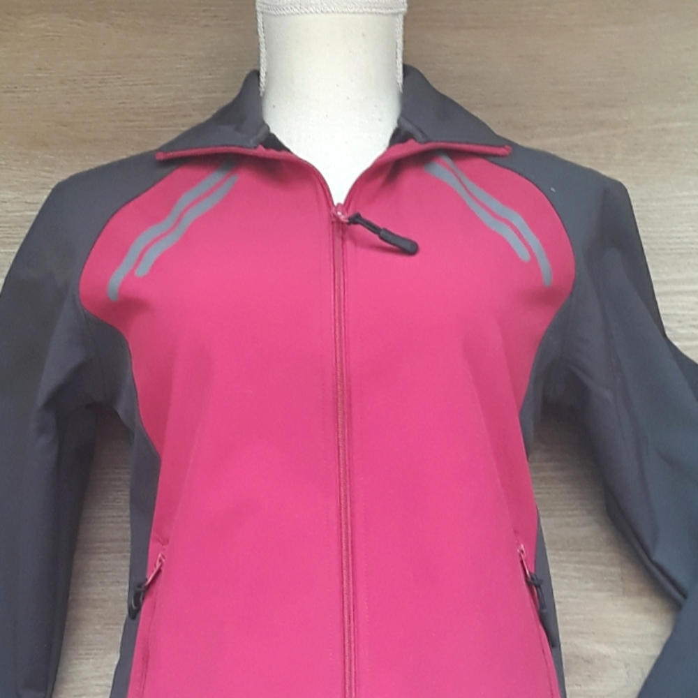 Avia Gray and Pink Fleece Lined Activewear Jacket - Size Small - Picture 11 of 13